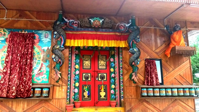Painting on Sangla monastery door