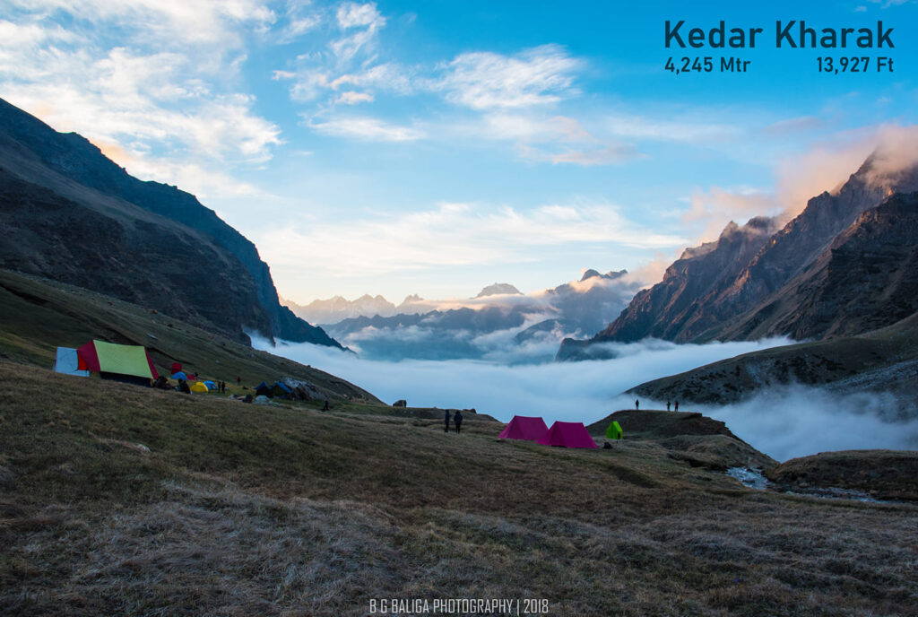 Kedar Kharak campsite during dusk!
