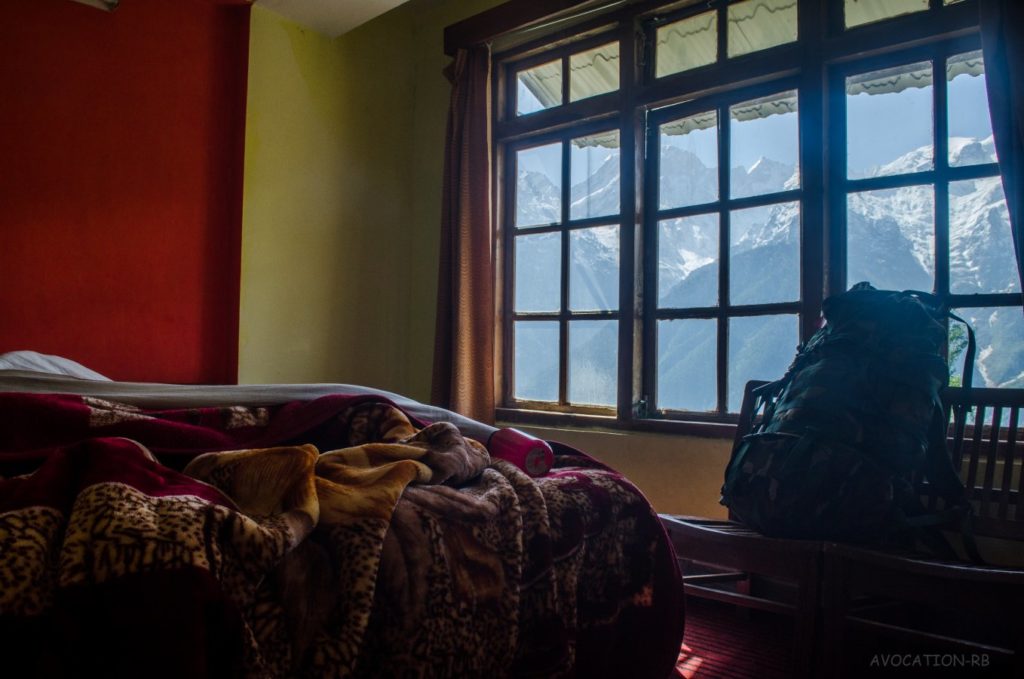 View from the hotel room , Kalpa [Lamkhaga pass trek expedition 2015]