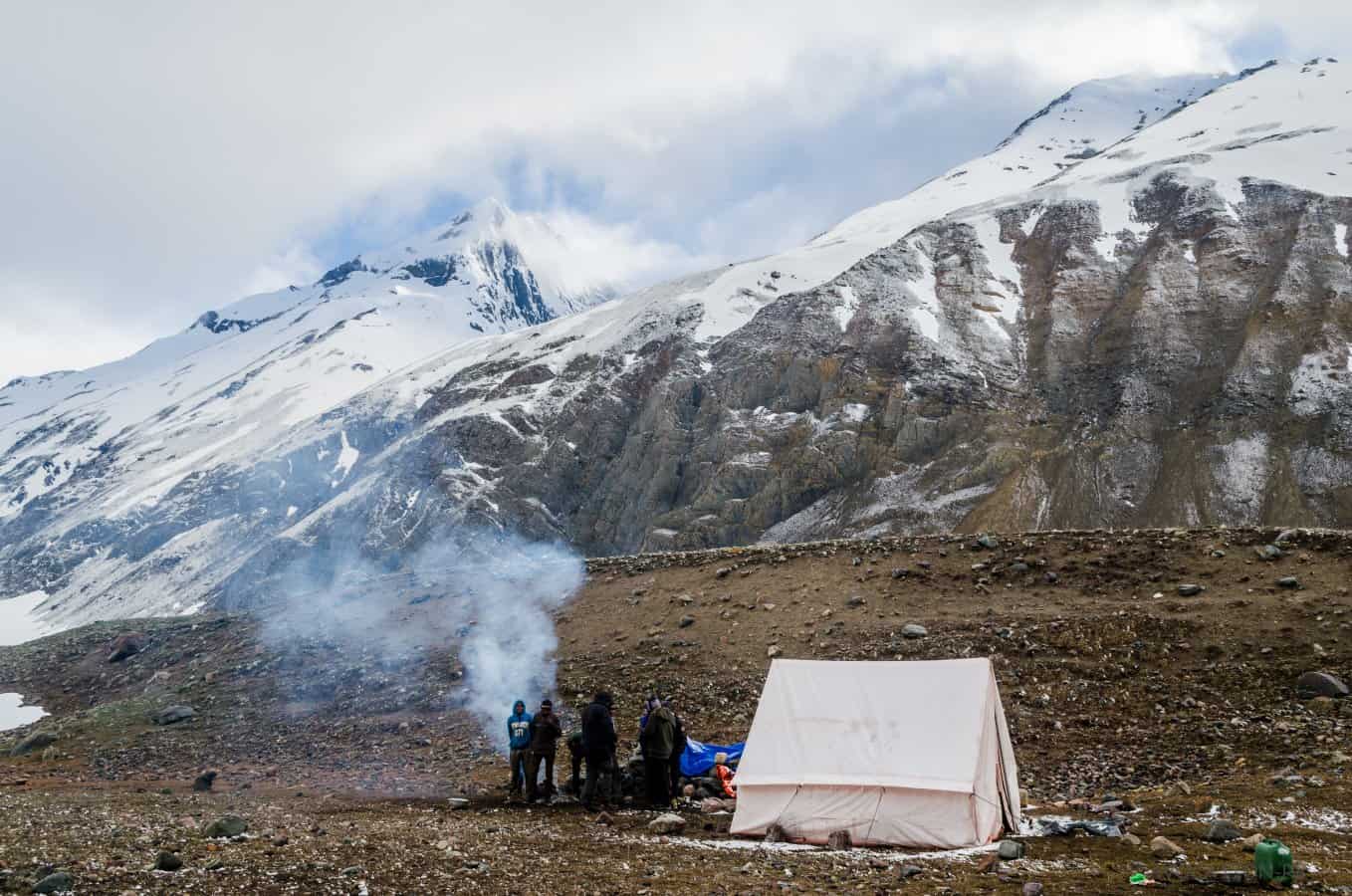 In the evening, things used to get normal. Gundar camp site [Lamkhaga pass trek expedition 2015]